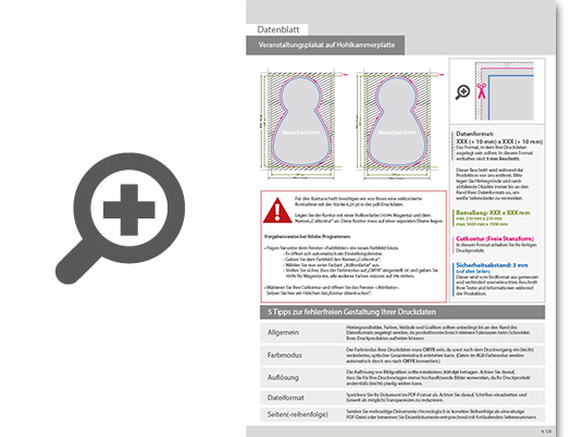Product Bild veranstaltungsplakat_auf_hohlkammerplatte_in_mensch-form_konturgefr__st___beidseitig_4_4-farbig_bedruckt